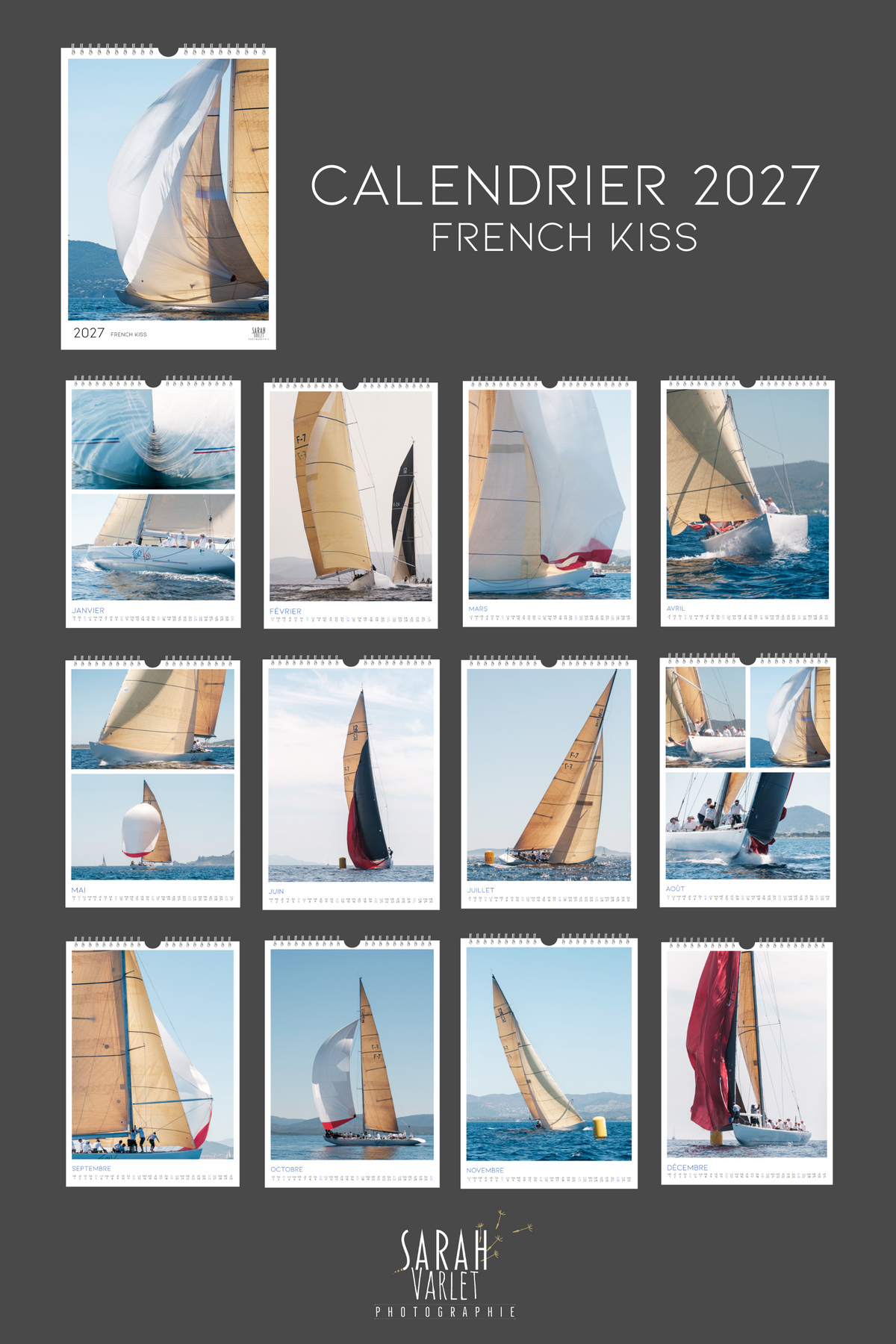 Calendrier 2027 - French Kiss 12MJI