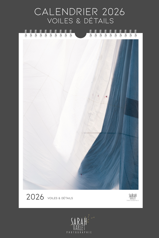 Calendrier 2026 Voiles Régates photographe Sarah Varlet