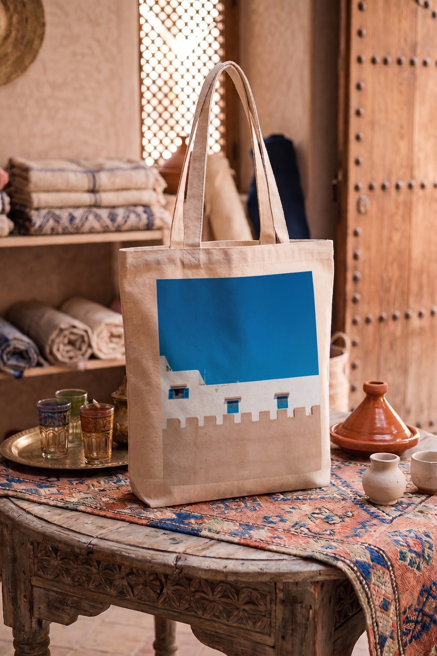 Tote Bag en coton recyclé - Collection Maroc