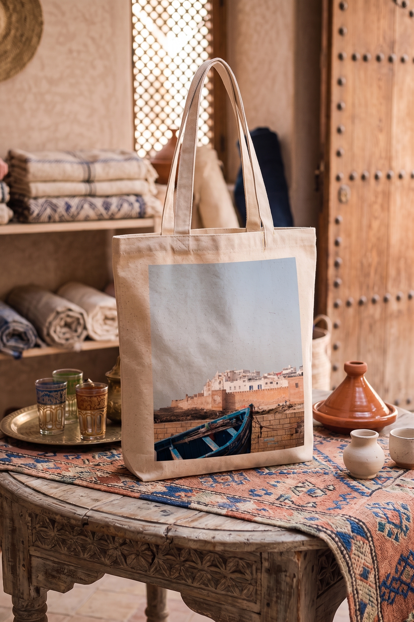 Tote Bag en coton recyclé - Collection Maroc
