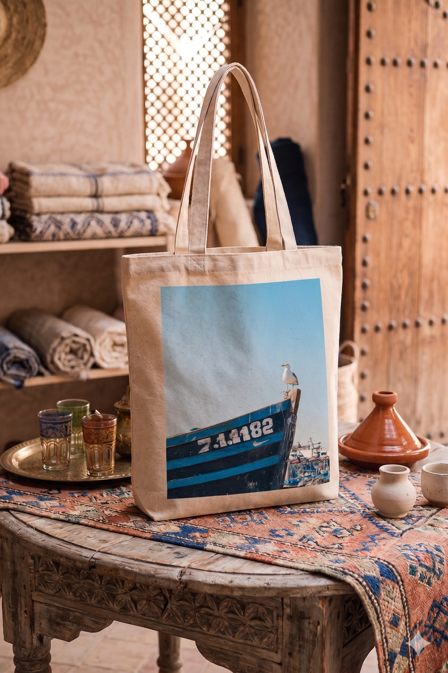 Tote Bag en coton recyclé - Collection Maroc
