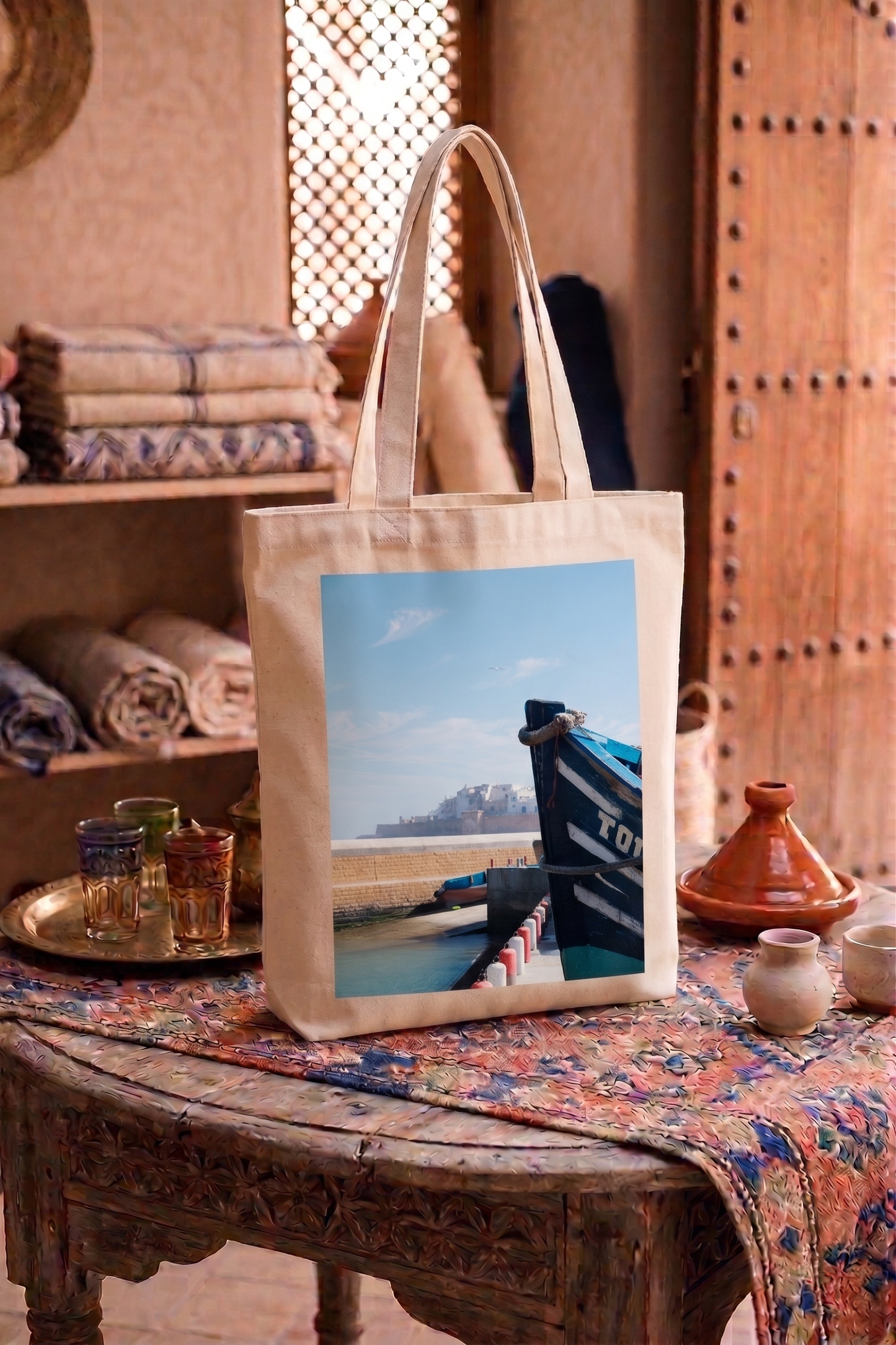 Tote Bag en coton recyclé - Collection Maroc