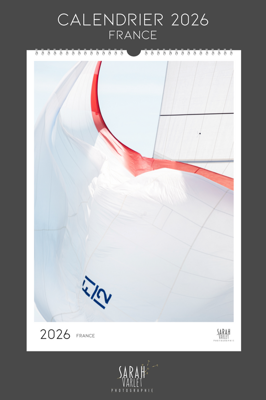 Calendrier 2026 - Photos du bateau France 12MJI - America's cup - AFCA 1966