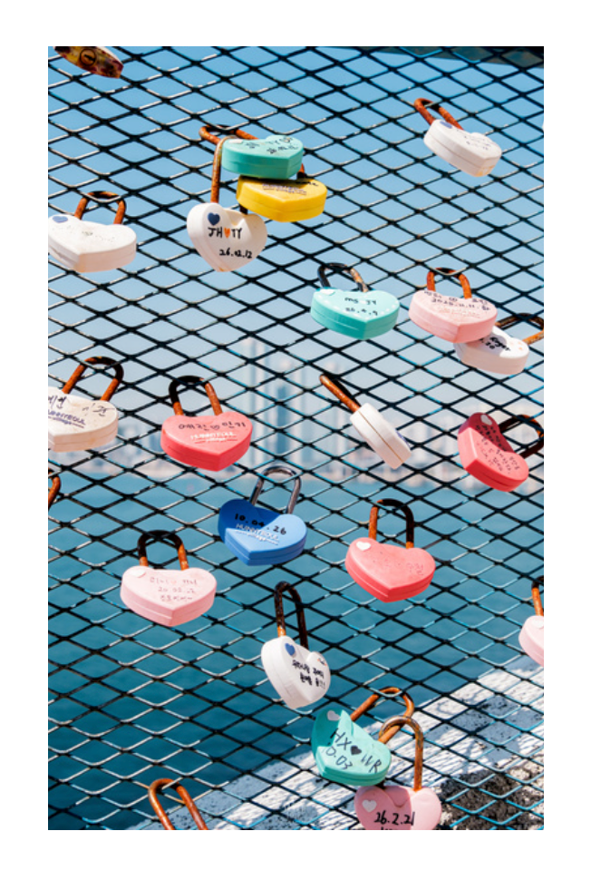 Photo Corée du Sud Busan Cadenas coeur