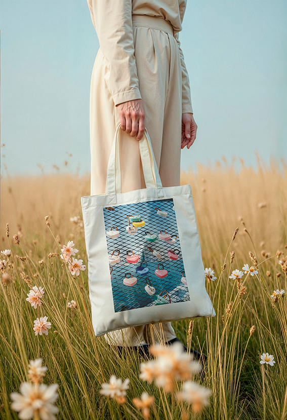 Tote Bag en coton recyclé - Collection Corée du Sud