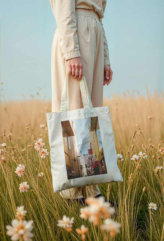 Tote Bag en coton recyclé - Collection Corée du Sud
