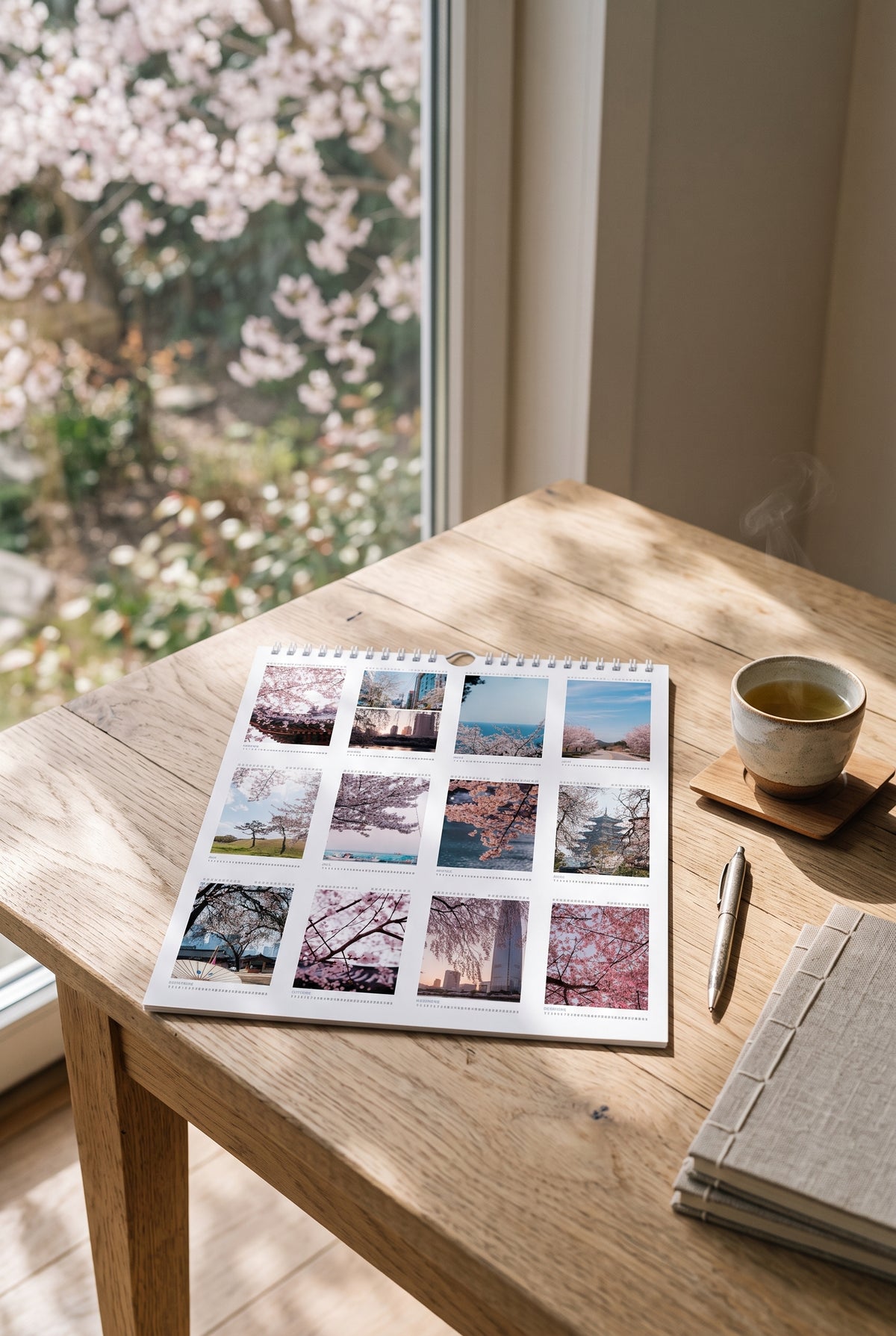 Calendrier photos 2027 - Corée : sous les cerisiers