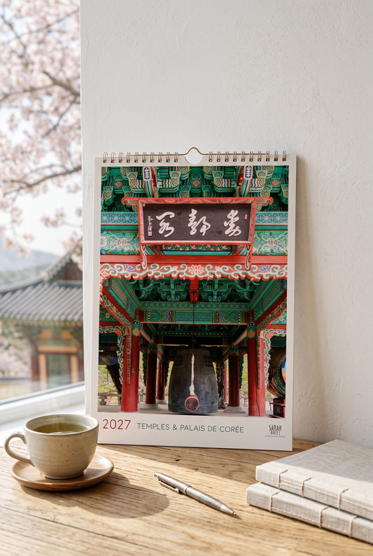 Calendrier photos 2027 - Corée : Temples & Palais