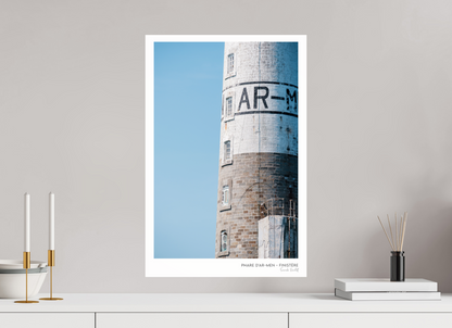 Photographie Décoration Sarah Varlet Phare d'AR-MEN Finistère Bretagne Mer d'Iroise