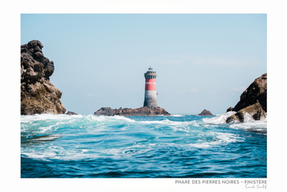 Photographie Décoration Sarah Varlet Phare des Pierres Noires Mer d'Iroise Finistère Bretagne Le Conquet