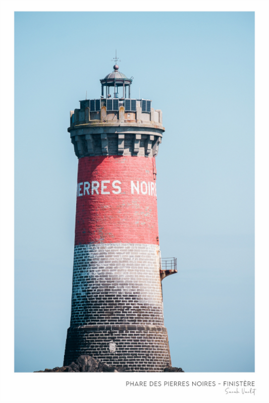 Photographie Décoration Sarah Varlet Phare des Pierres Noires Mer d'Iroise Finistère Bretagne Le Conquet