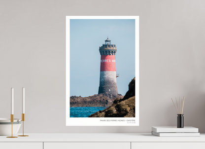 Photographie Décoration Sarah Varlet Phare des Pierres Noires Mer d'Iroise Finistère Bretagne Le Conquet