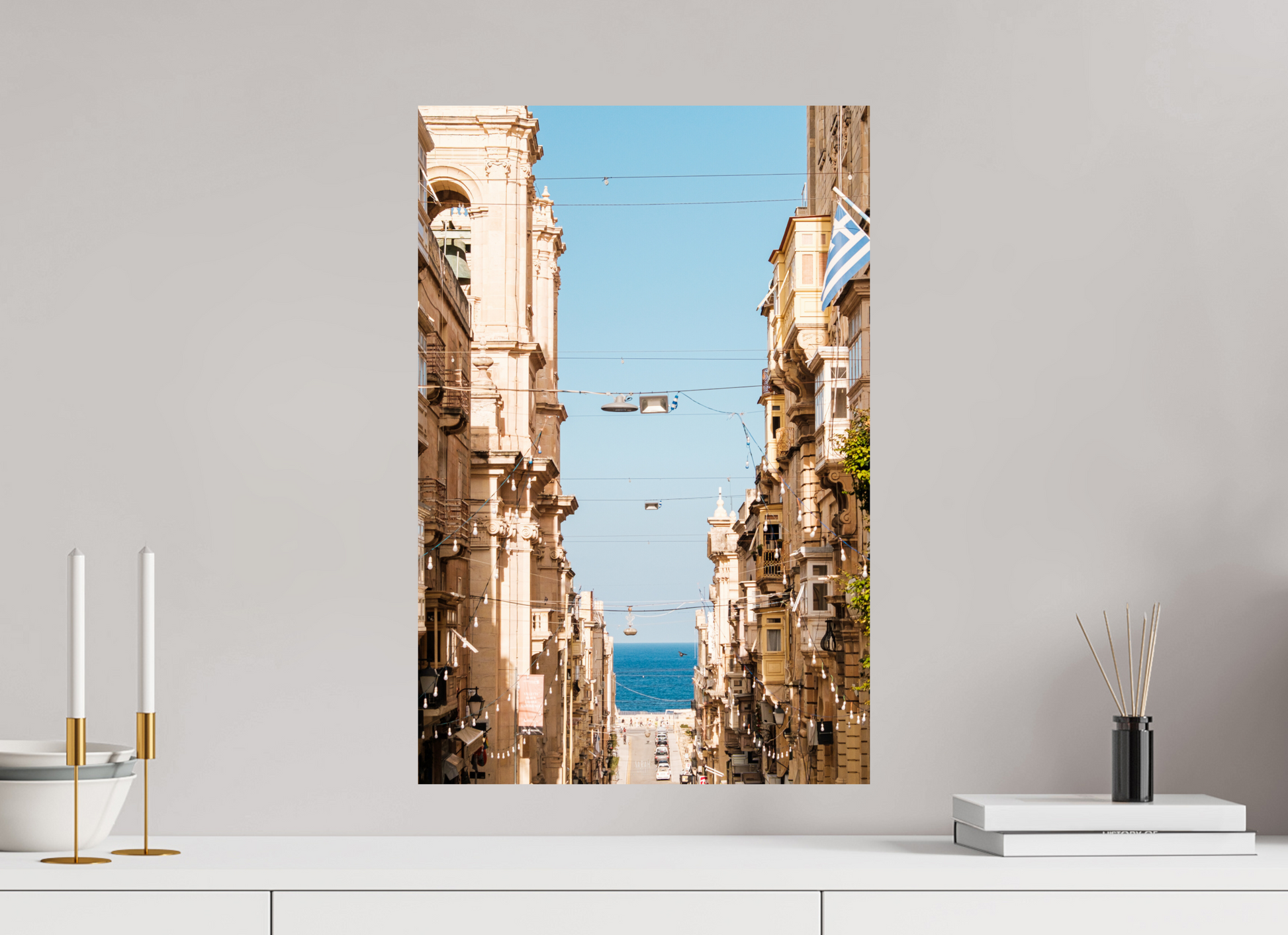 40 x 60 cm, Photo Print On Fuji Crystal DP II Les rues de La Valette - Malte