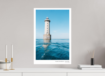 Photographie Décoration Sarah Varlet Phare de Kéréon Finistère Bretagne Mer d'Iroise