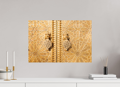 Sarah Varlet - Photo Affiche Poster - Décoration - Maroc - Voyage - Porte - Architecture - Or - Fès